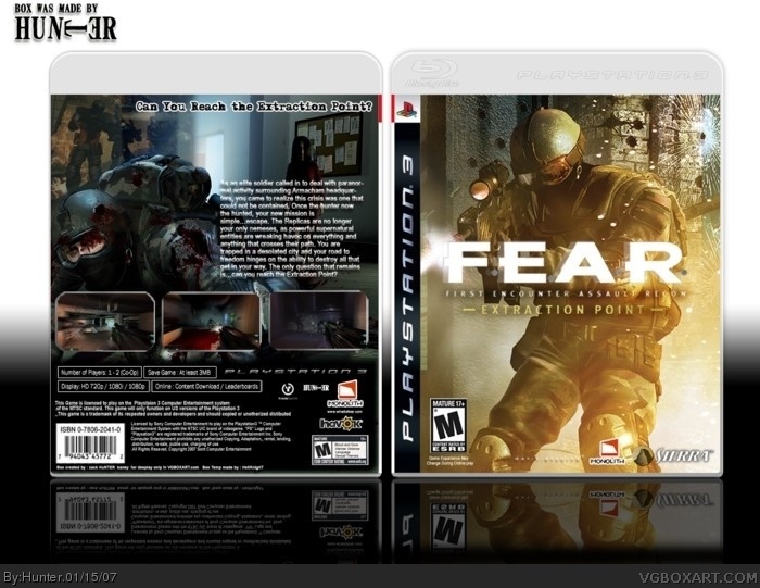 F.E.A.R  extraction point box art cover