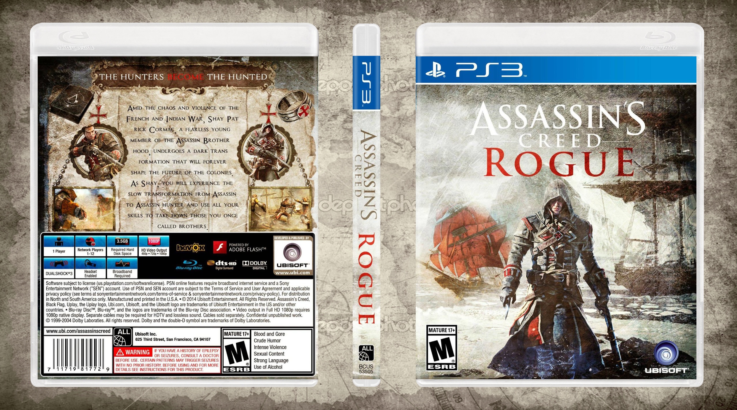Assassin's Creed: Rogue box cover