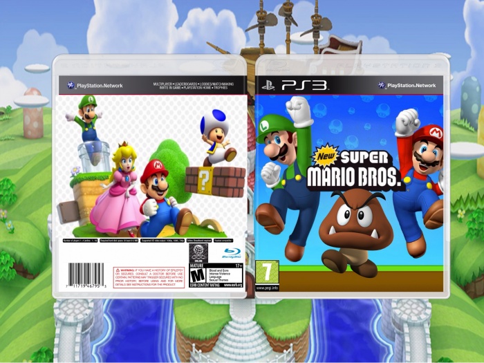 Mario Bross PS3 box art cover