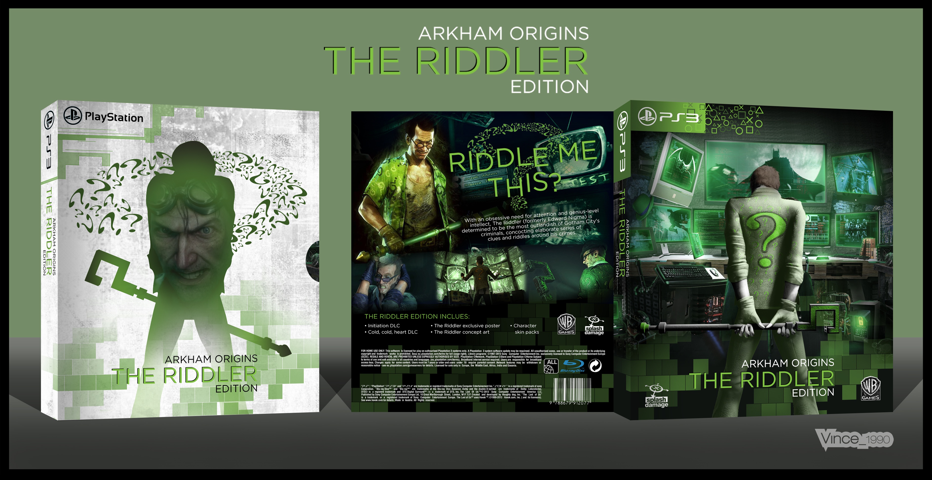 Batman: Arkham Origins - The Riddler Edition box cover