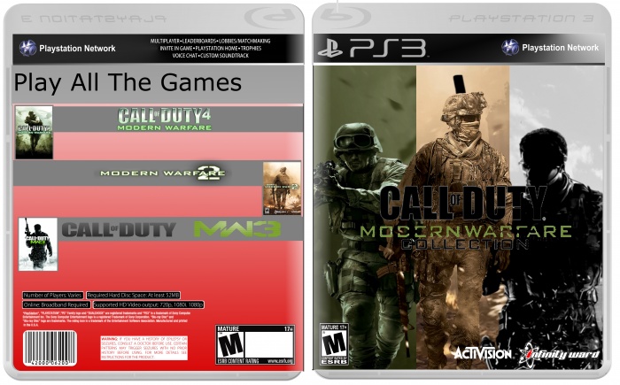 Call Of Duty Modern Warfare: Trilogy box art cover