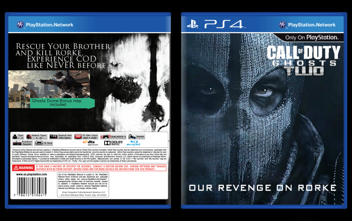 CALL of DUTY Ghosts two box art cover