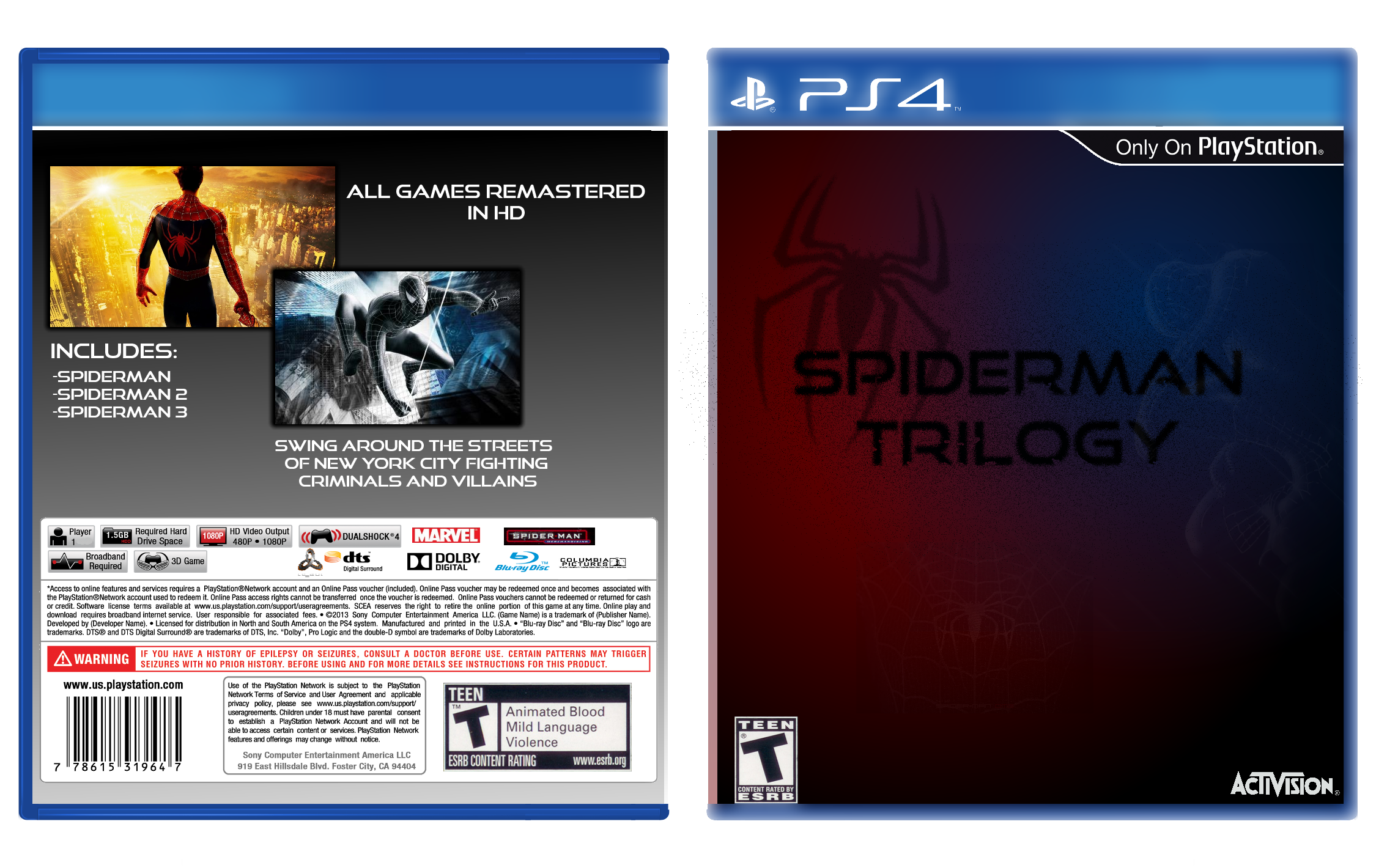 SpiderMan Trilogy box cover
