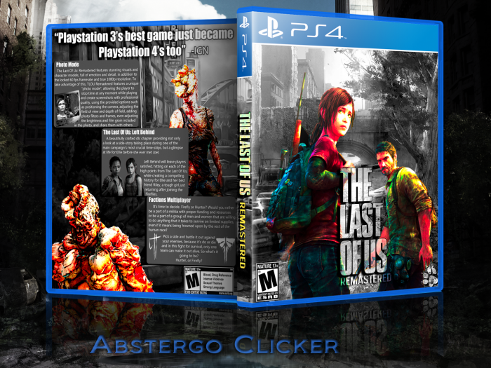 The Last of Us Remastered box art cover