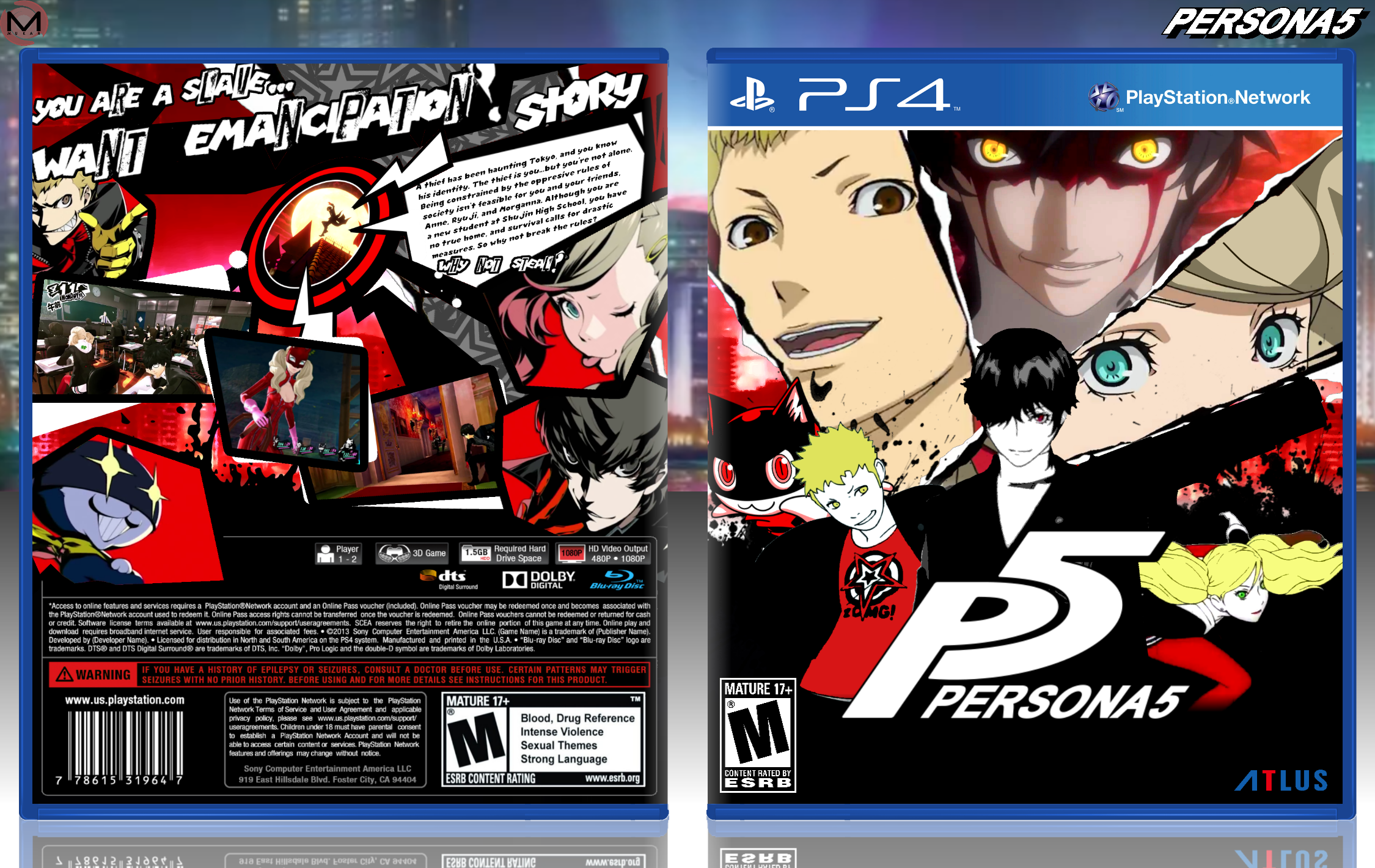 Persona 5 box cover