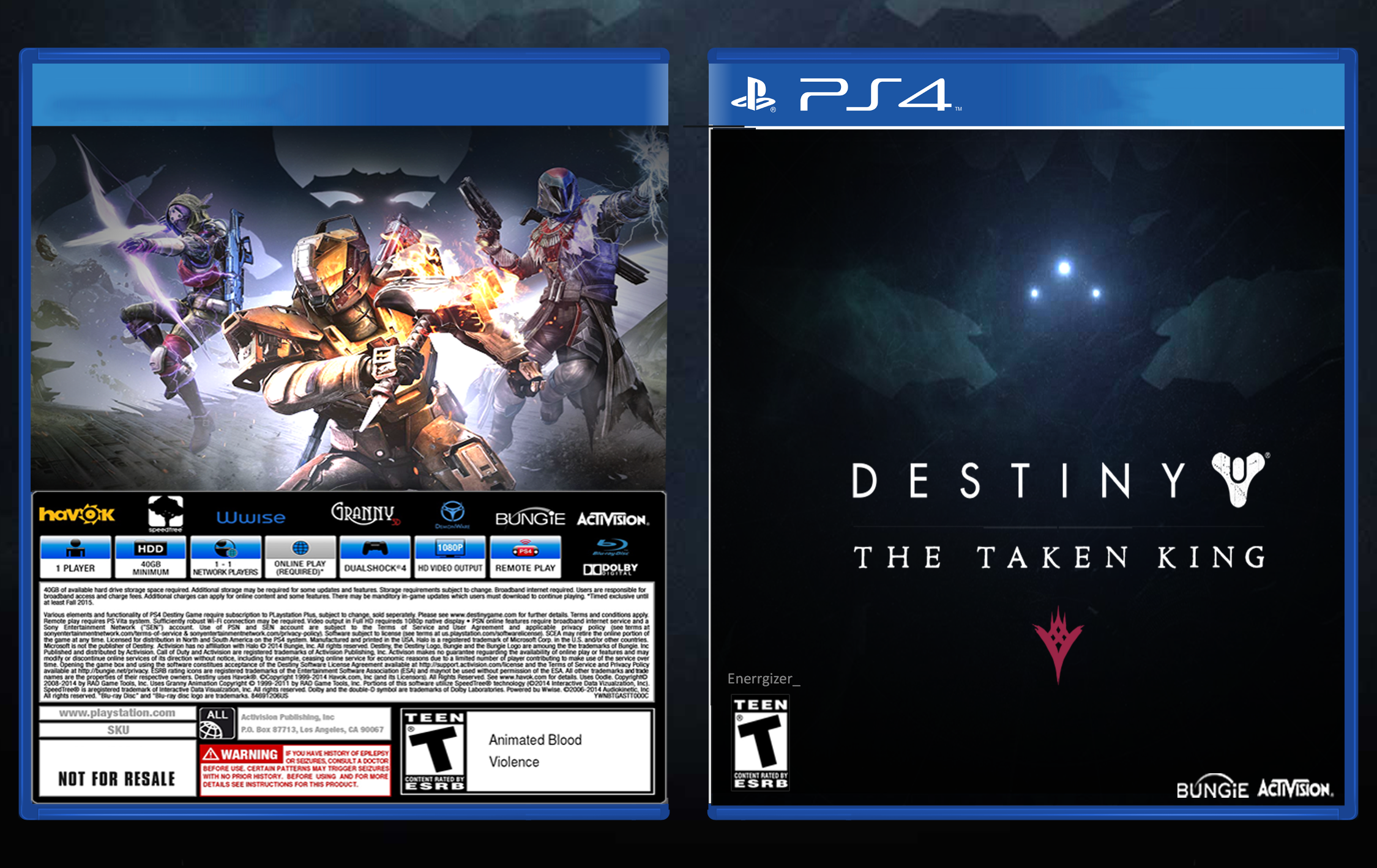 Destiny (PS4) The Taken King box cover