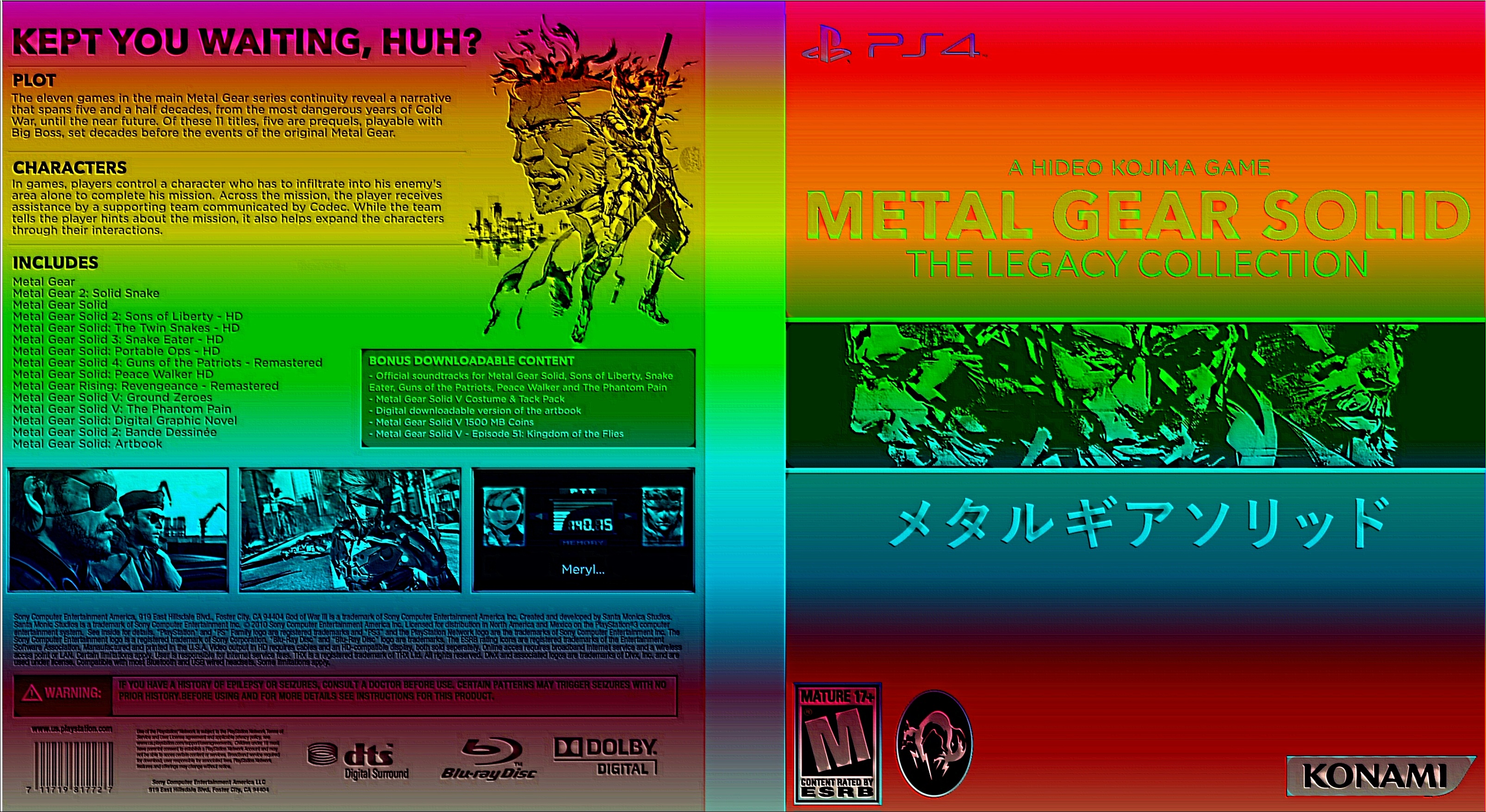 Metal Gear Solid: The Legacy Collection box cover