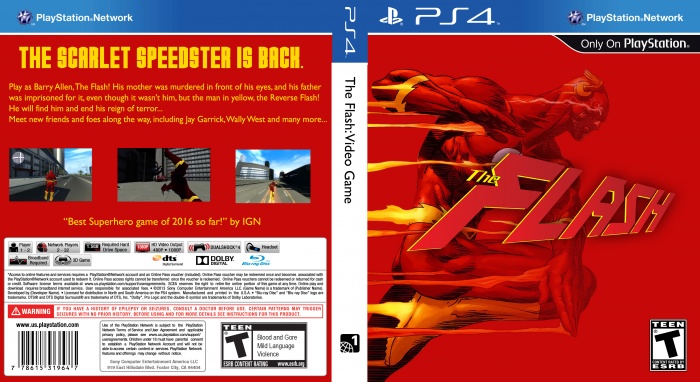 The Flash: Video Game box art cover
