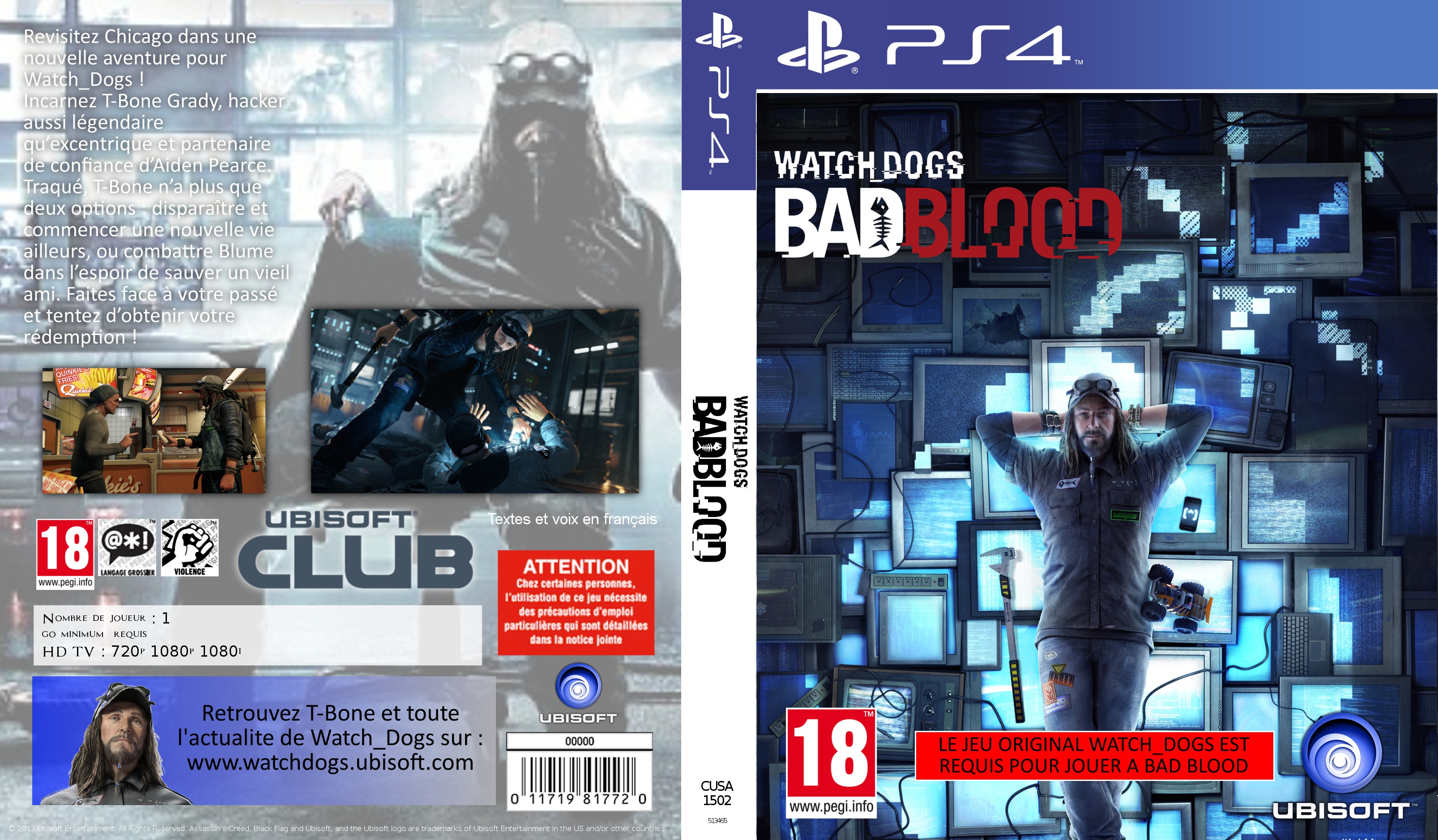 Watch_Dogs Bad Blood box cover