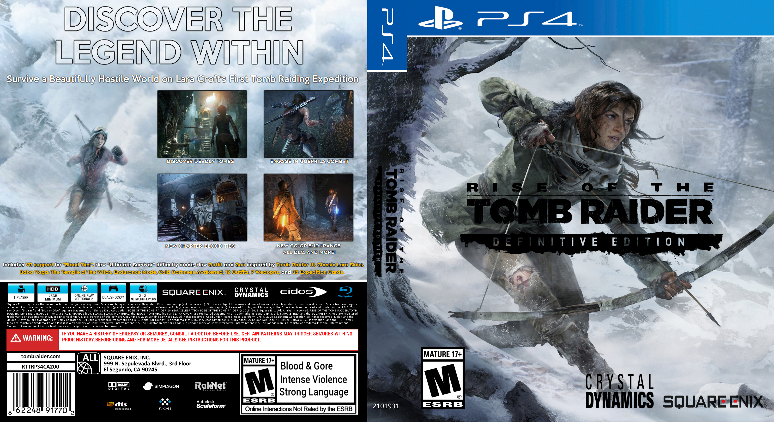 Rise of the Tomb Raider: 20 Year Celebration box cover