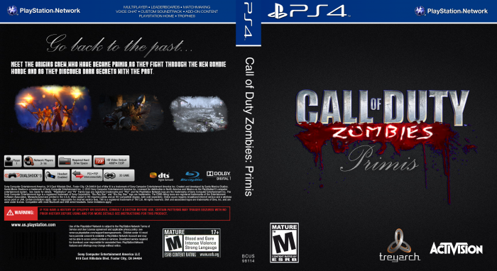 Call of Duty Zombies: Primis (PS4 Box art) box art cover