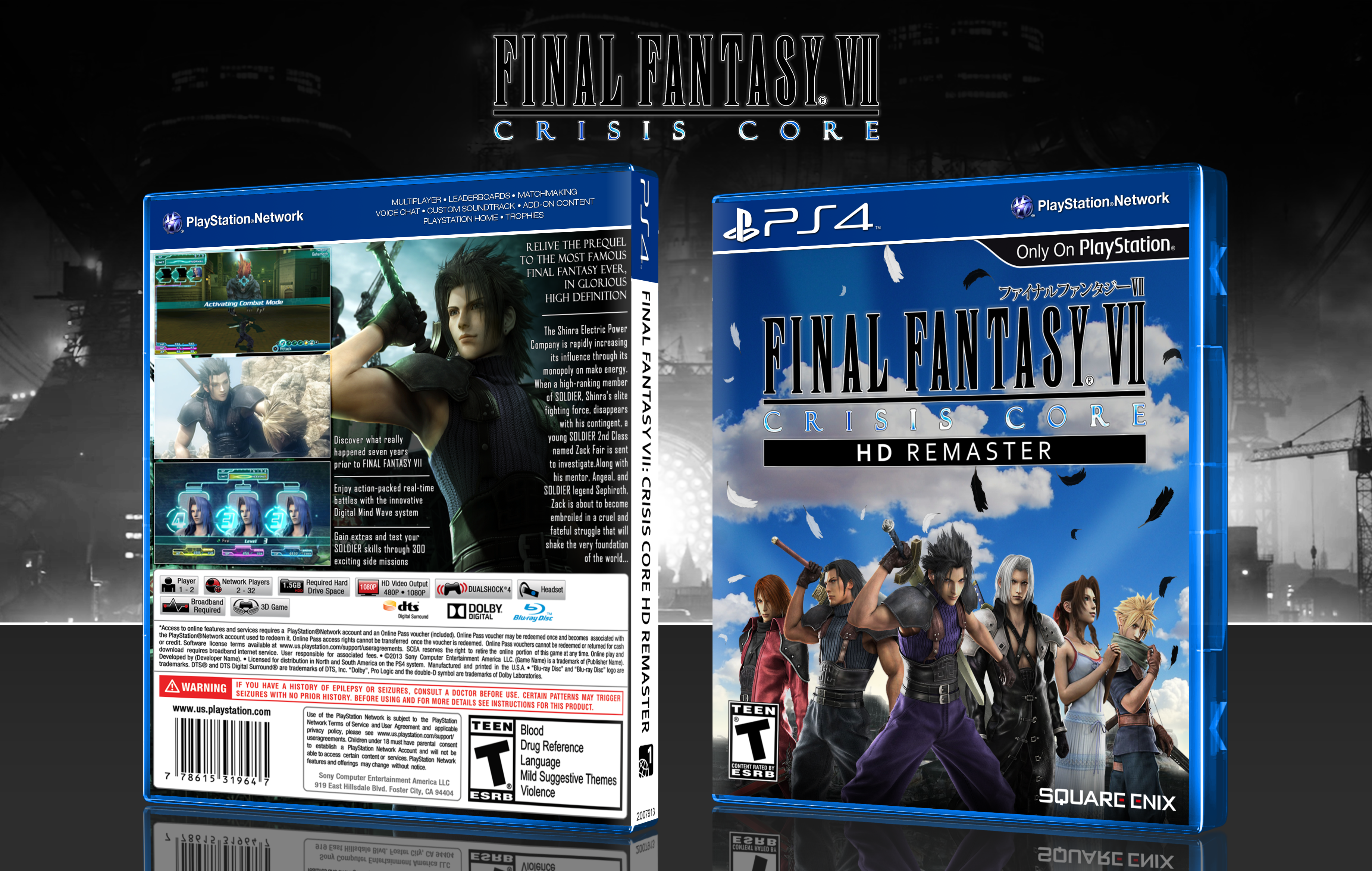 Final Fantasy VII: Crisis Core HD Remaster box cover
