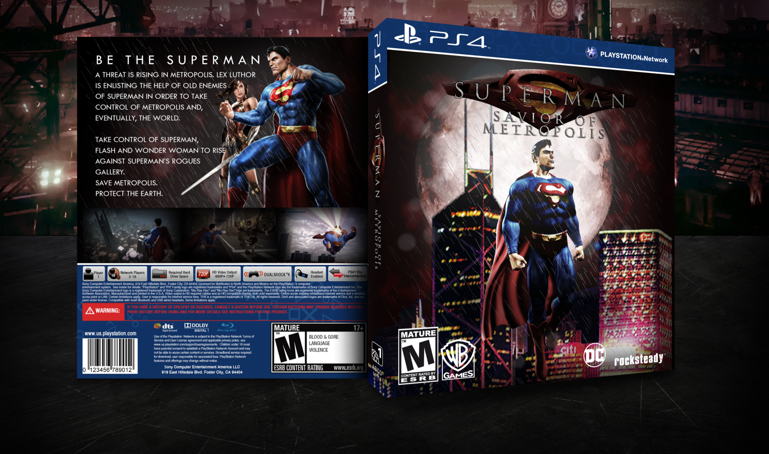 Superman: Savior of Metropolis box cover
