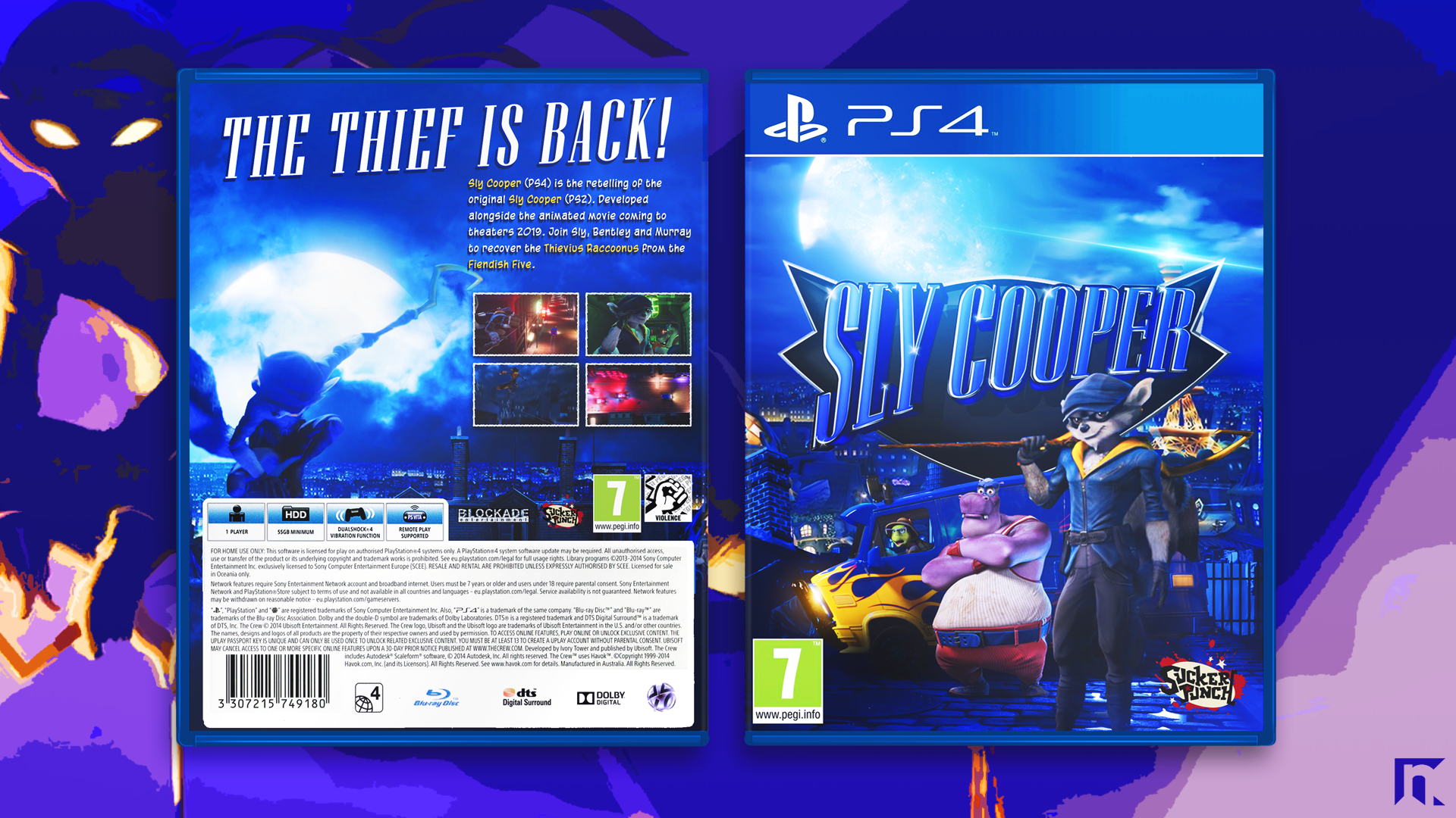 Sly Cooper box cover