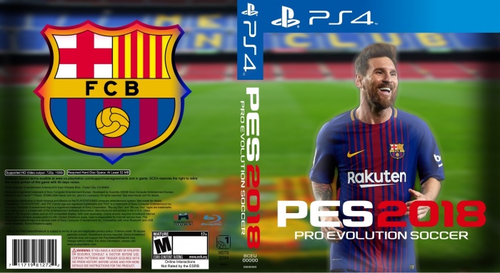 Pro Evolution Soccer 2018 box art cover