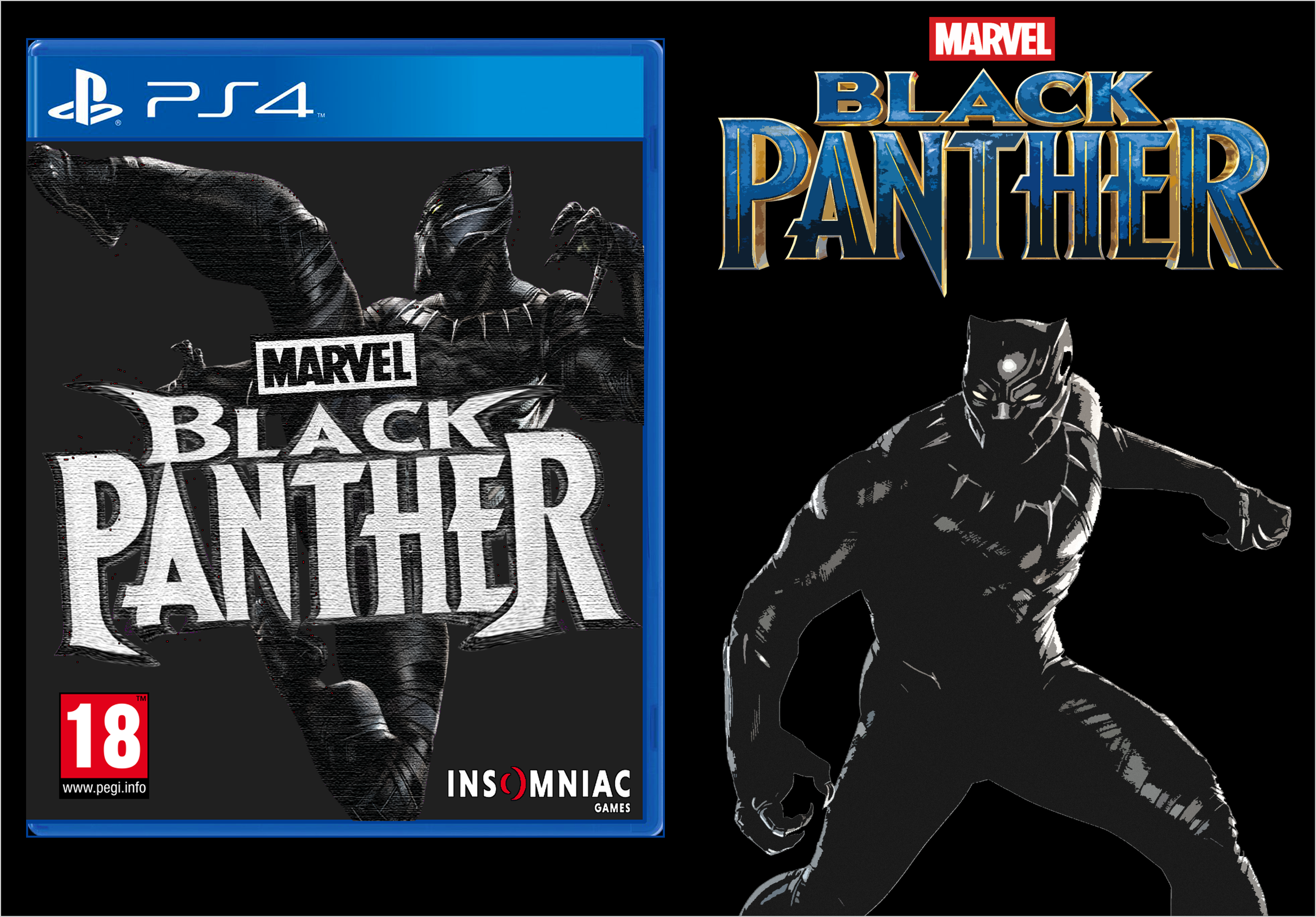 Black Panther (PS4) Insomniac box cover
