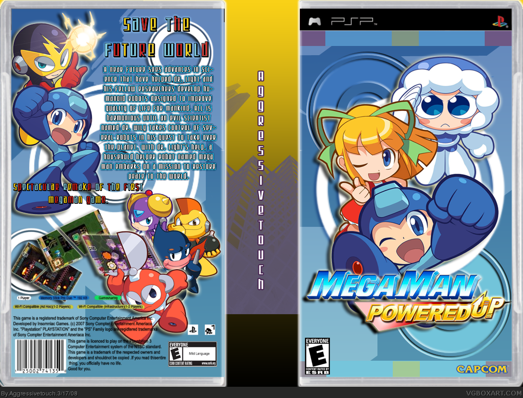 Megaman Powered Up box cover