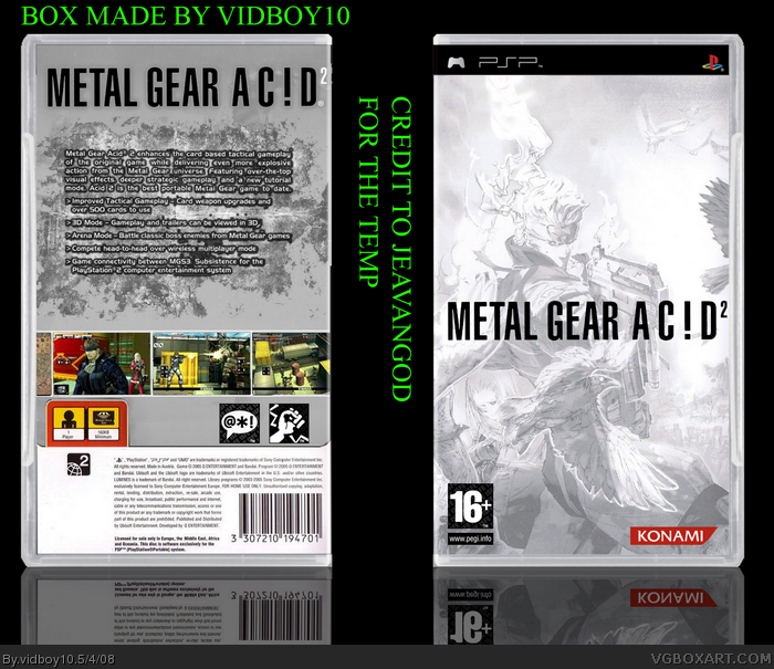 Metal Gear Acid 2 box art cover