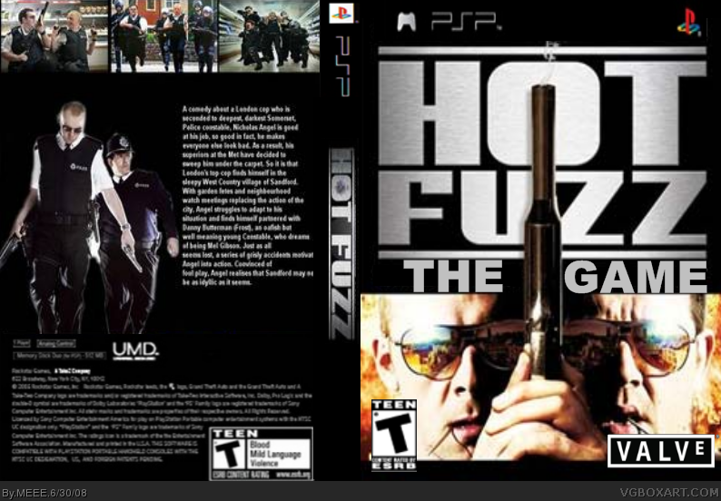 Hot Fuzz The Game box cover