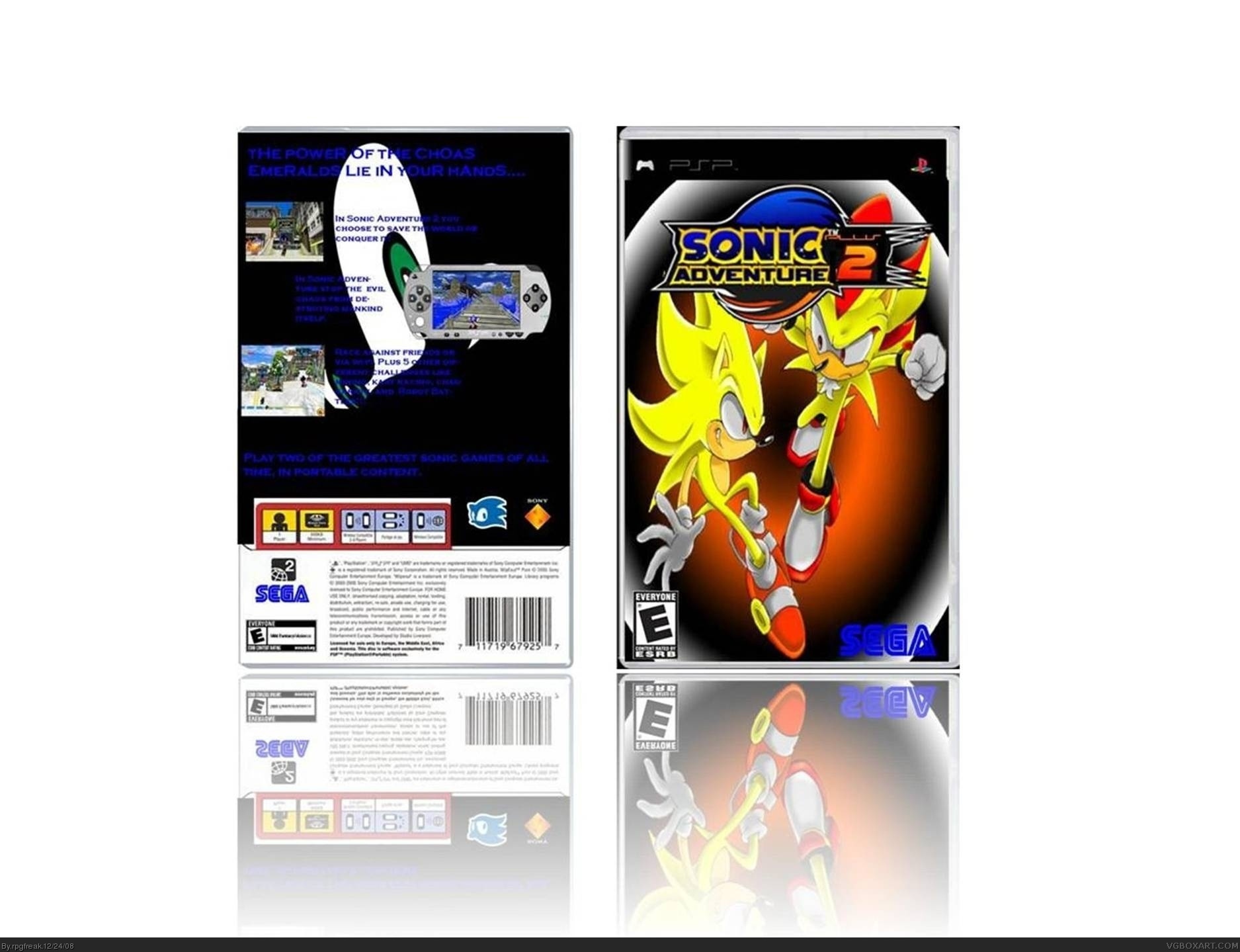 Sonic Adventure +2 box cover