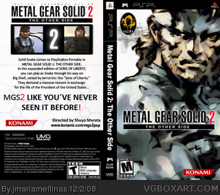 Metal Gear Solid 2: The Other Side box cover