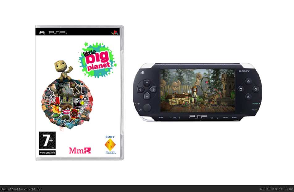 LittleBigPlanet PSP (UK) with PSP box cover
