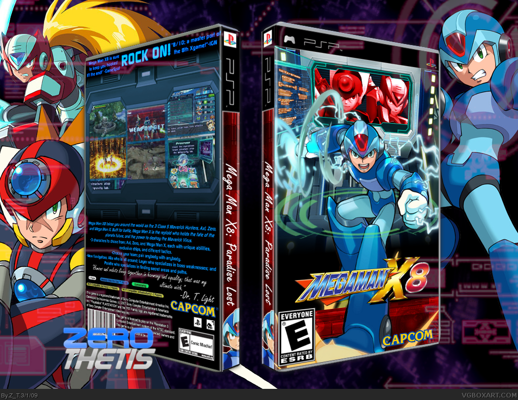 Megaman X8 box cover