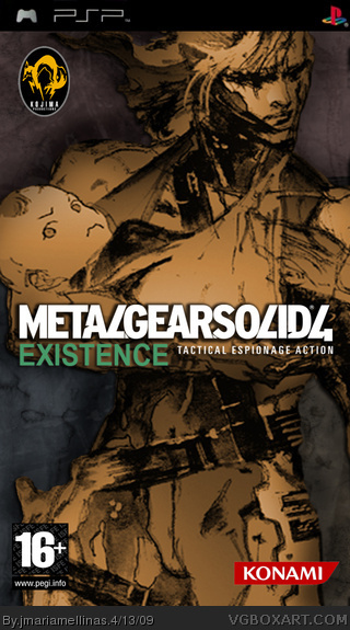 Metal Gear Solid 4 Existence box cover