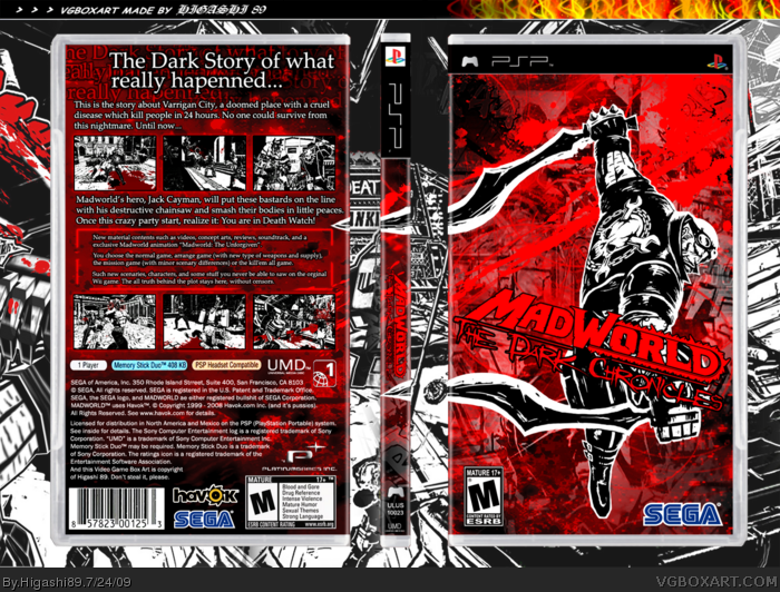 Madworld: The Dark Chronicles box art cover