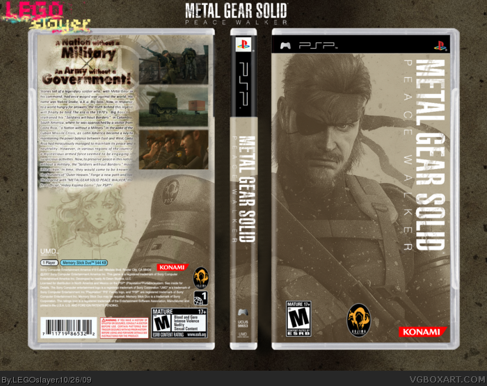 Metal Gear Solid: Peace Walker box art cover