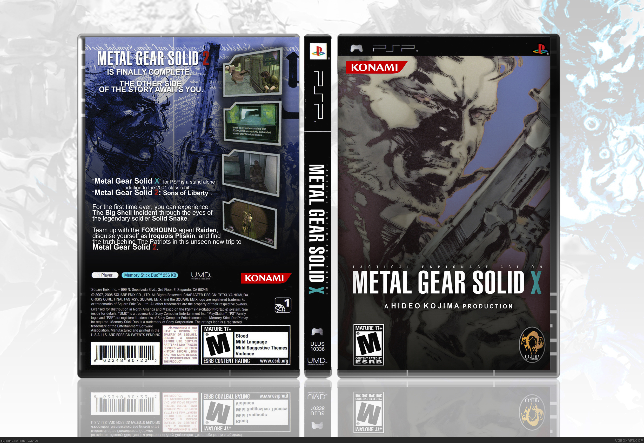 Metal Gear Solid X box cover