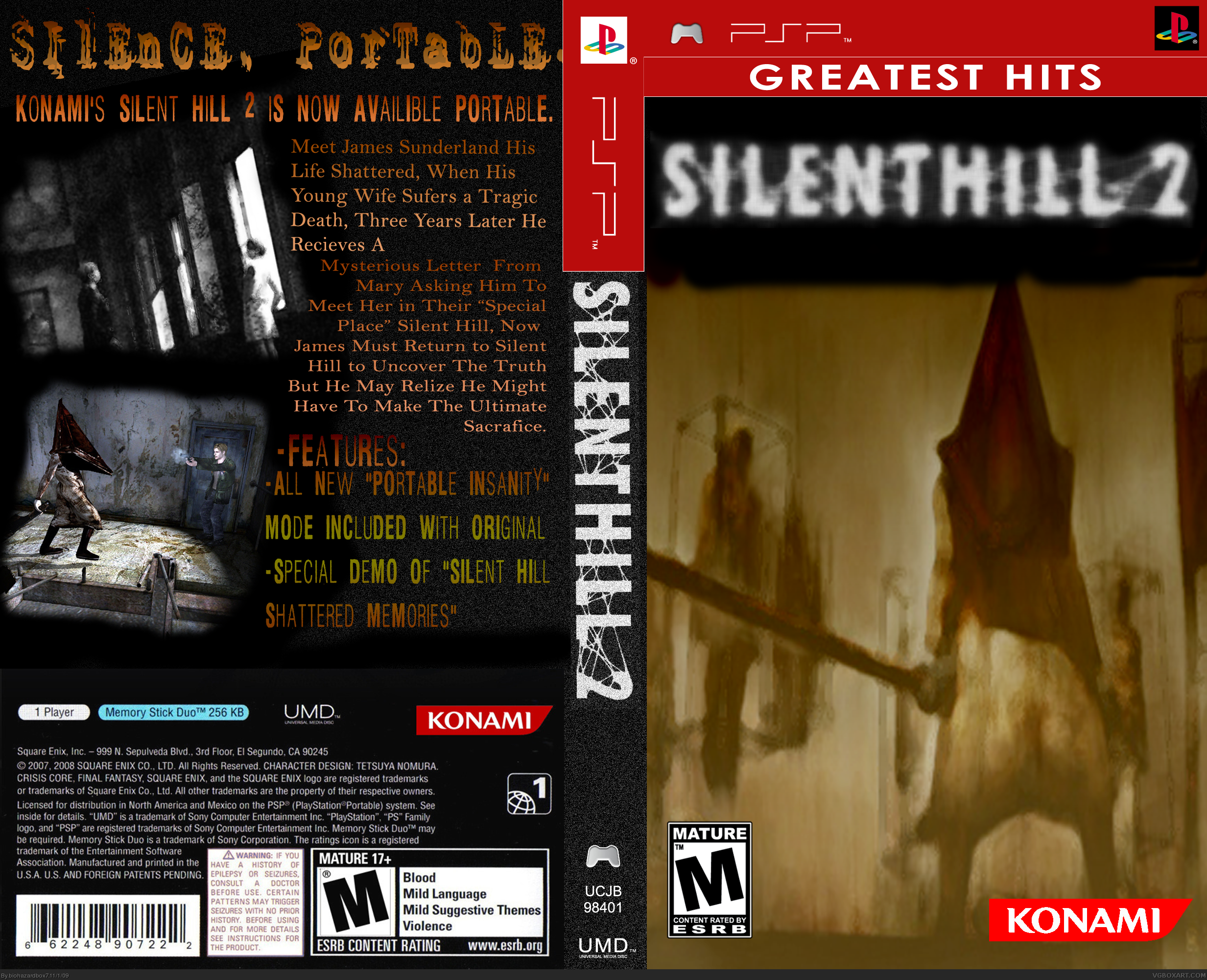 Silent Hill 2 box cover