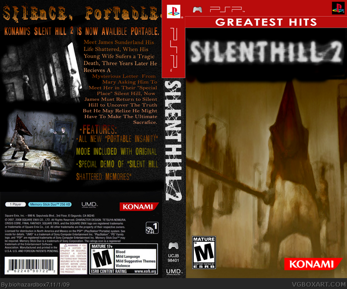 Silent Hill 2 box art cover