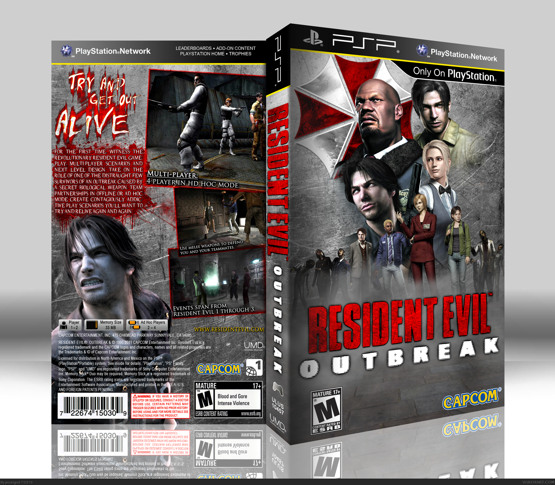 Resident Evil: Outbreak box cover