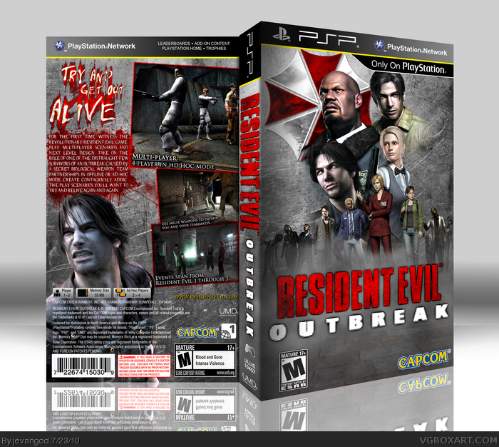 Resident Evil: Outbreak box art cover