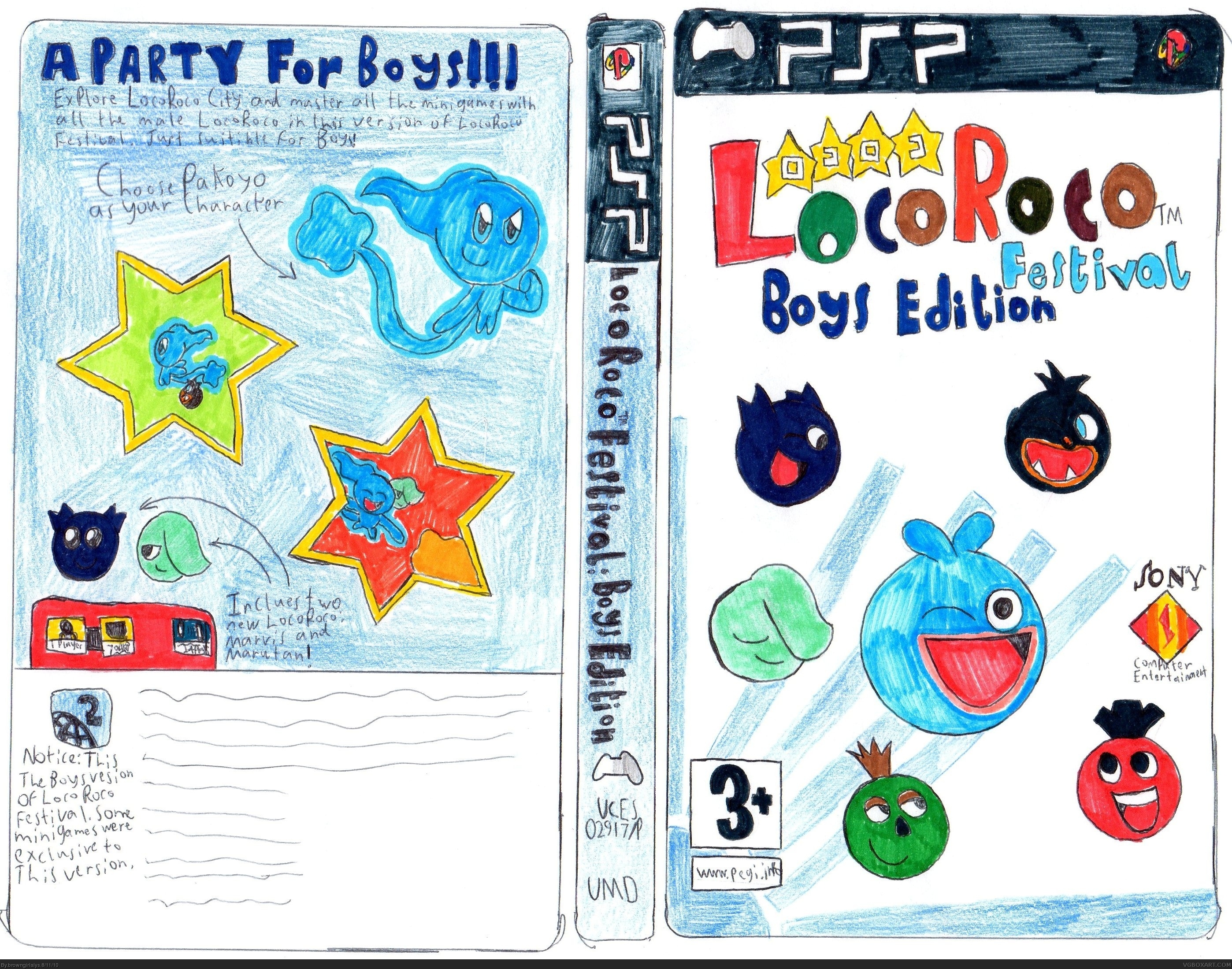 LocoRoco Festival: Boys Edition box cover