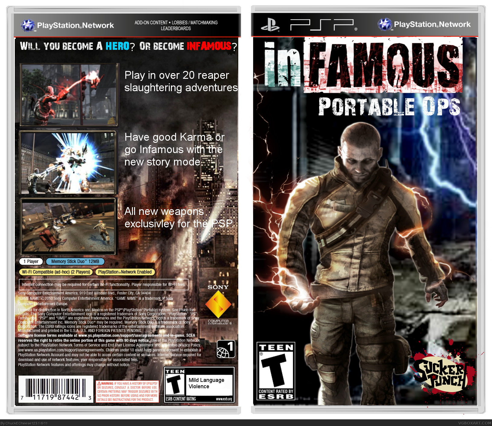 Infamous: Portable Ops box cover