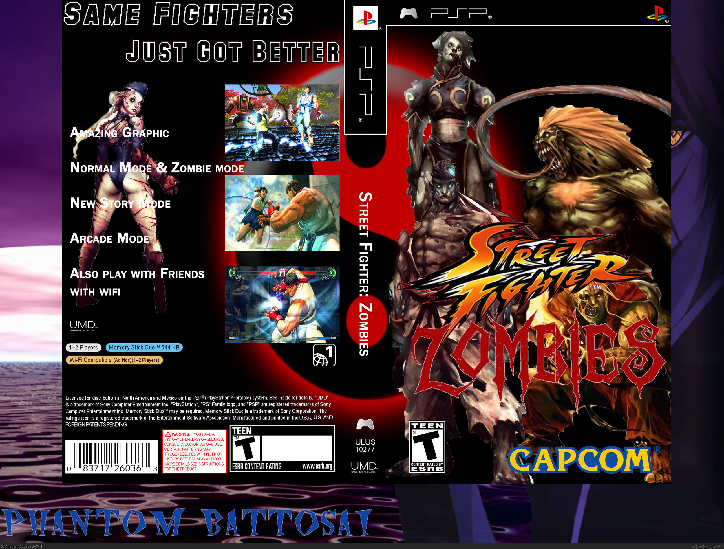 Street Fighter: Zombies box cover