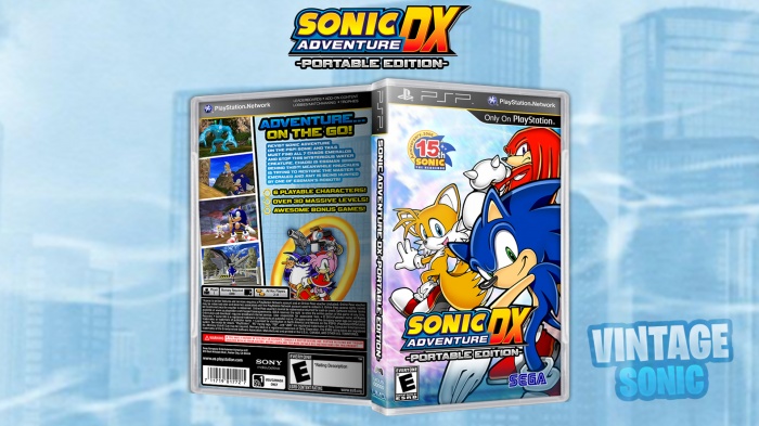 Sonic Adventure DX Portable Edition box art cover