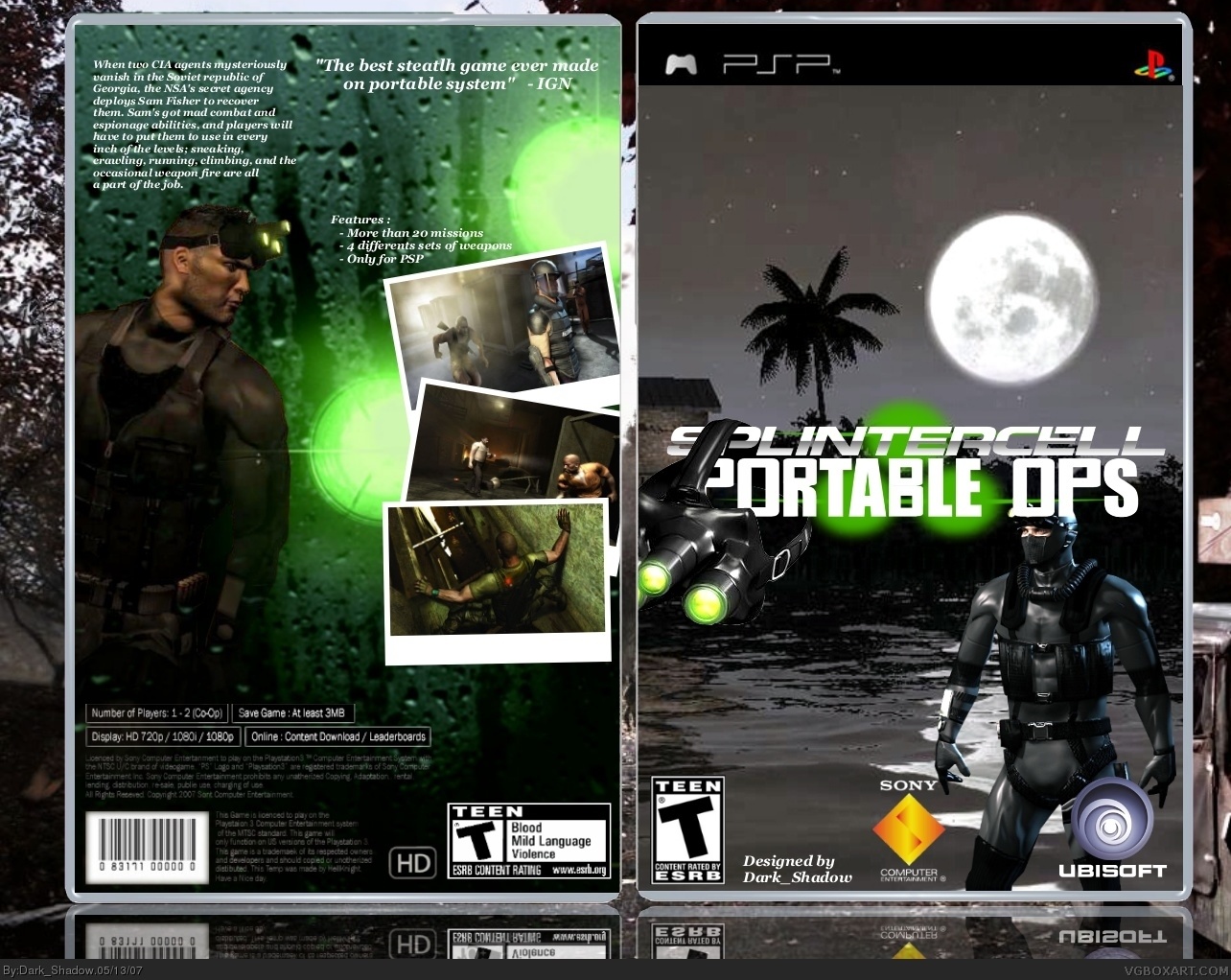 Tom Clancy's Splinter Cell: Portable OPS box cover