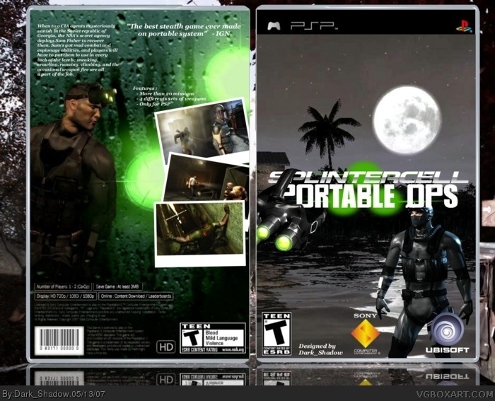 Tom Clancy's Splinter Cell: Portable OPS box art cover