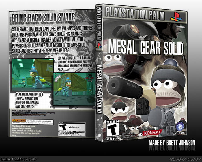 Mesal Gear Solid box art cover