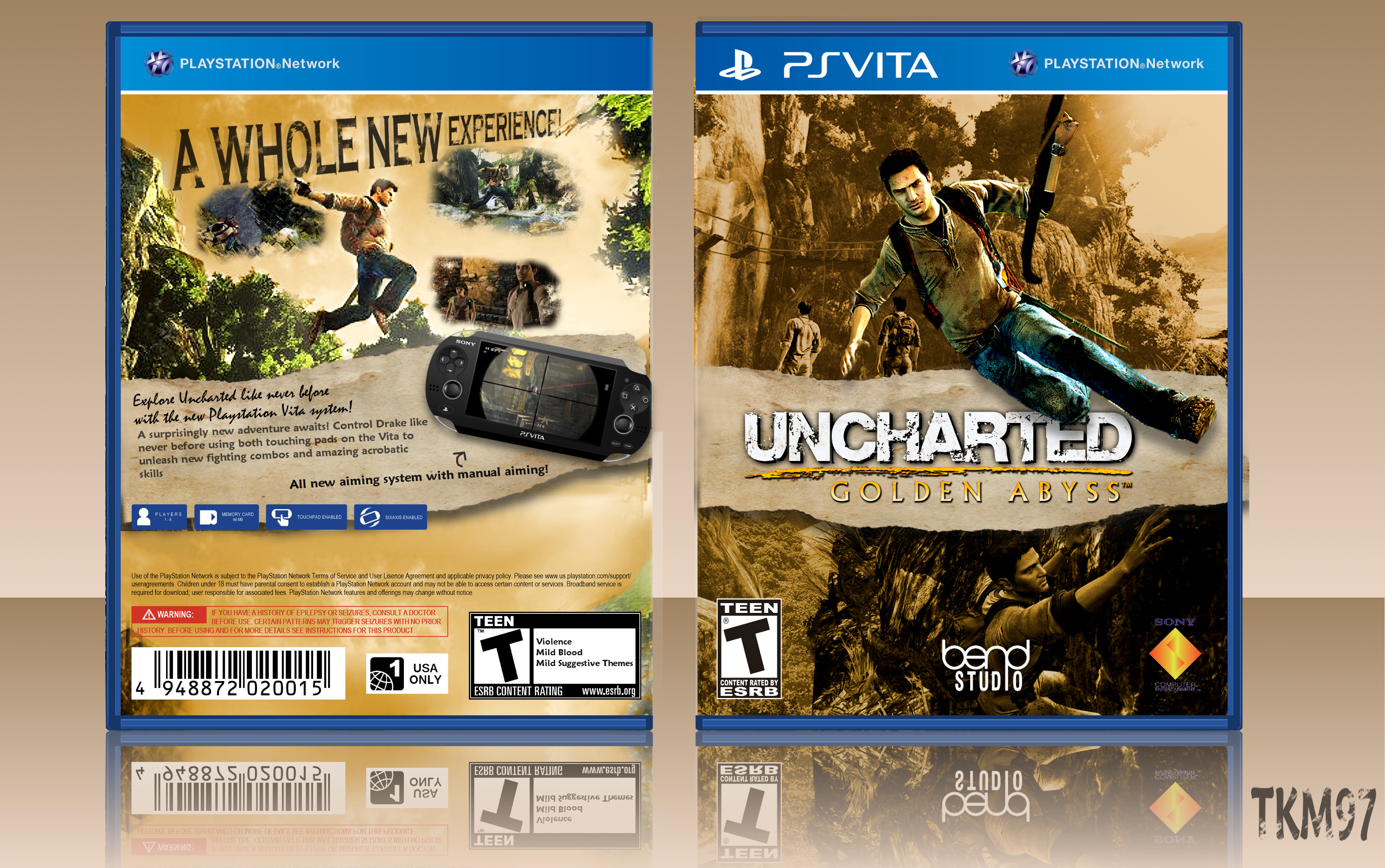 Uncharted: Golden Abyss box cover