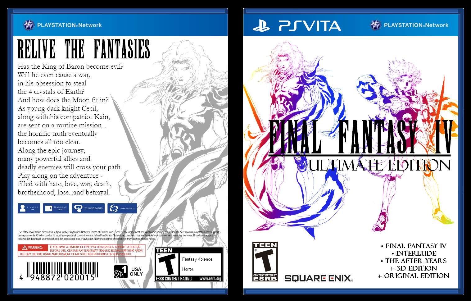 Final Fantasy IV Ultimate Edition box cover