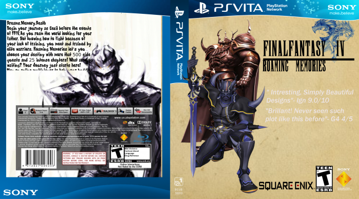 Final Fantasy IV: Roaming Memories box art cover