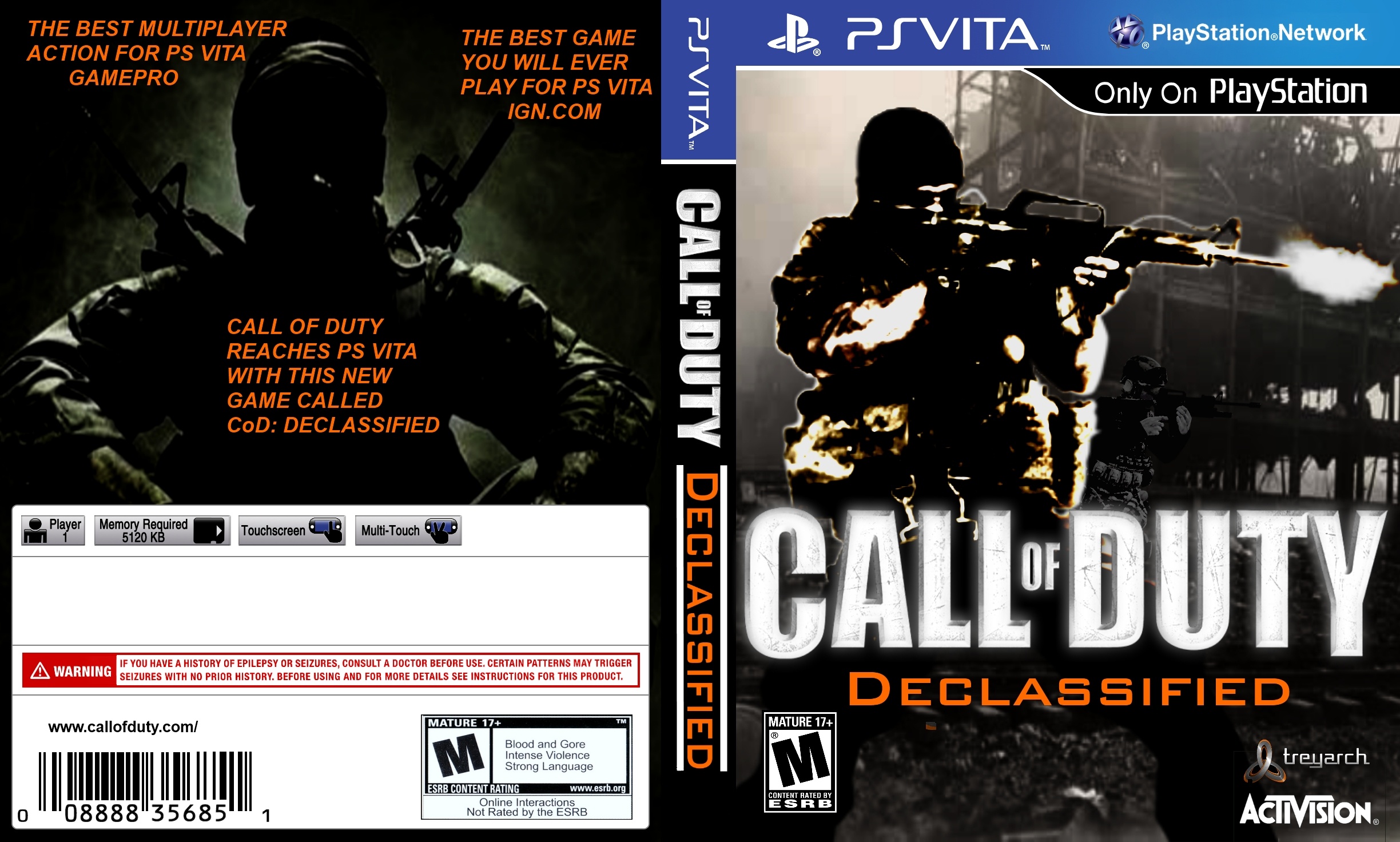 Call Of Duty: Declassified box cover