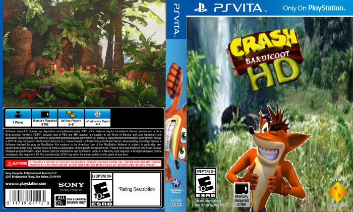 Crash bandicoot HD box art cover