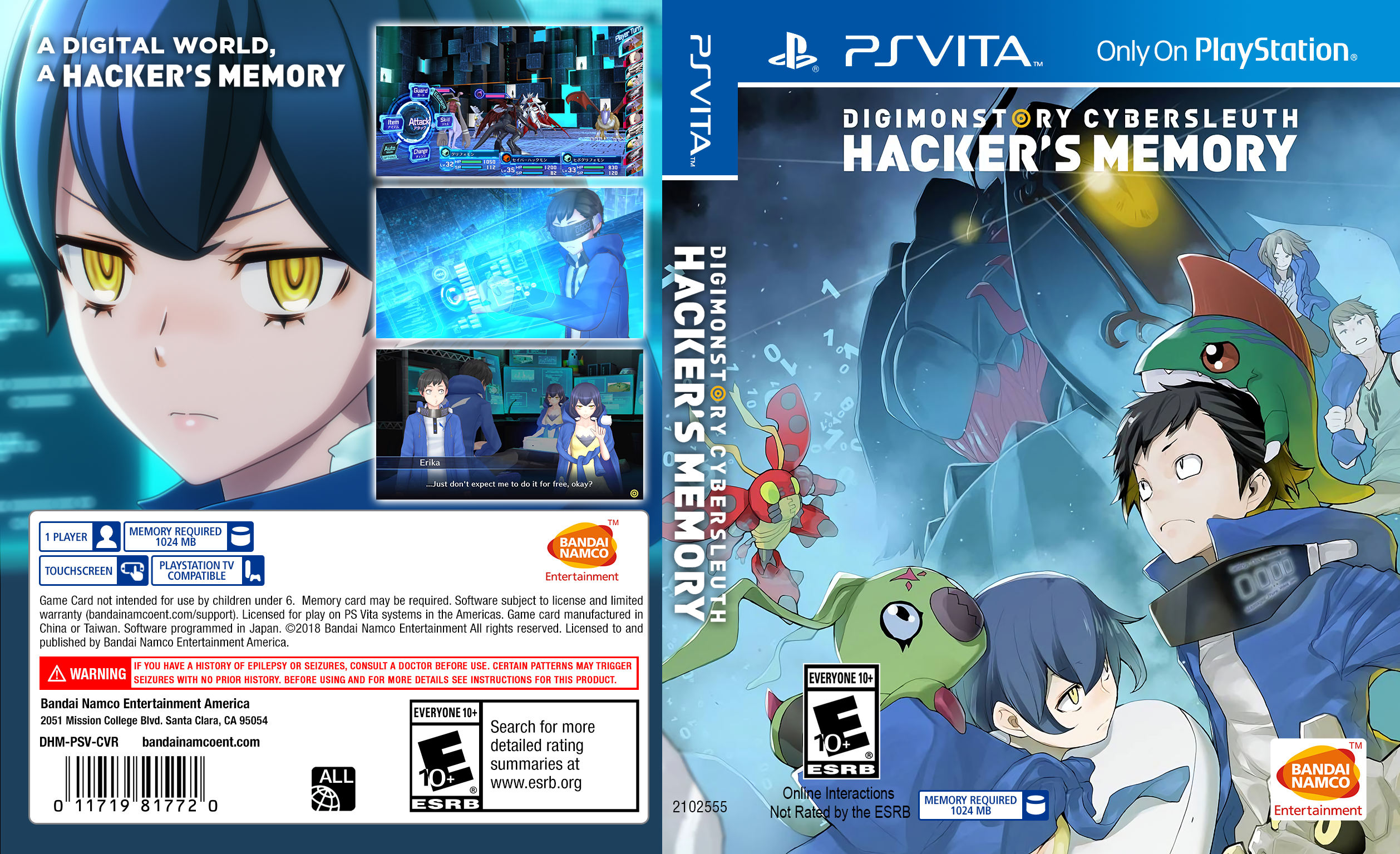 Digimon Story Cyber Sleuth: Hacker's Memory box cover