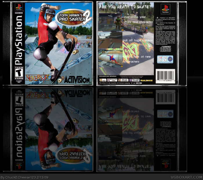 Tony Hawk Pro Skater 2 box art cover