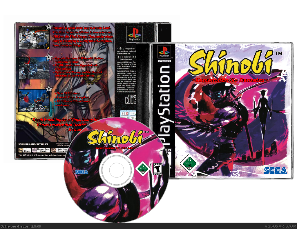 Shinobi - Kemonobito No Densetsu box cover